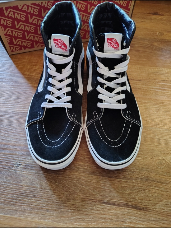 Vans Other - Vans Black & White Classic High-Top Skate Sneakers